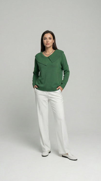 Ivy Grace | Warmer Pullover mit weichem Kragen