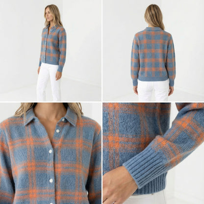 The Chelsea | Karierte Strickbluse für Damen