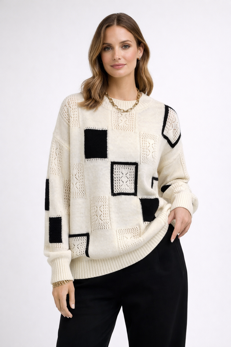 AtelierDelHaus Plaid Knit